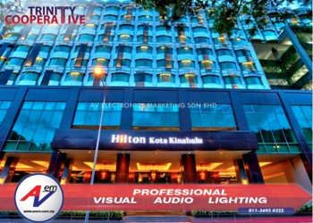 Hilton Kota Kinabalu invest 2 set of portable PA sound system consists of IVA & Audiocenter